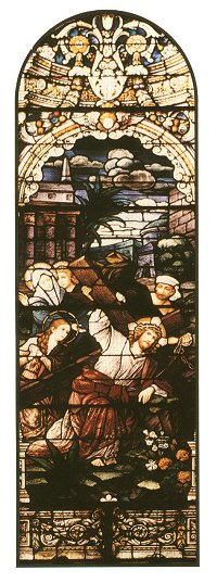 The Carrying of the Cross Stained Glass from Our Lady of the Holy Spirit Center