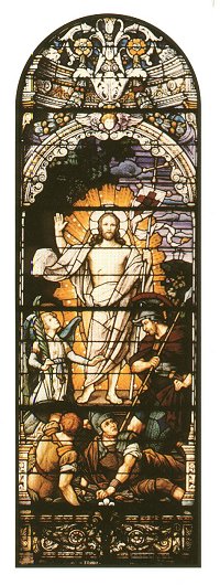 Resurrection Stained Glass Window