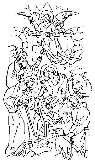 The Birth of Our Lord - Shepherds of Christ Rosary Coloring Book
