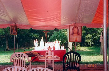 Prayer tent at Morrow, OH