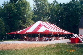 Prayer tent at Morrow, OH