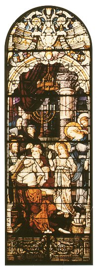 The Finding of the Child Jesus in the Temple Stained Glass Window