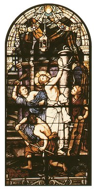 Scourging at the Pillar Stained Glass Window