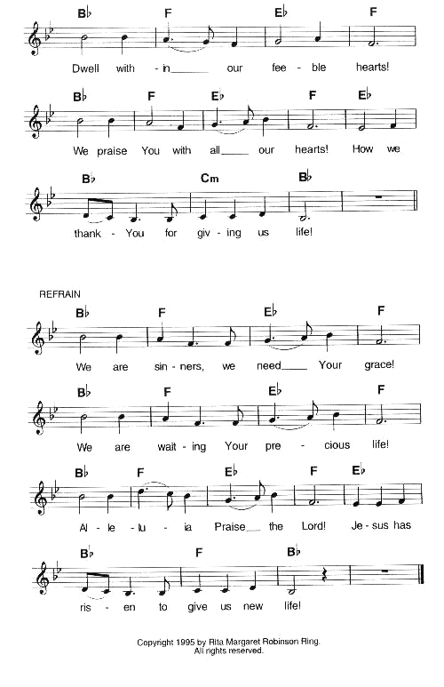 Glory, Glory, Glory Lord - Sheet Music, P2