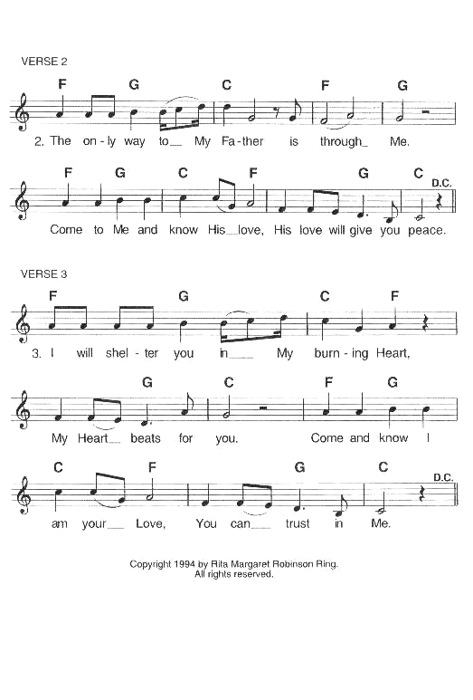 I Am Your Sacred Heart - Sheet Music, P2